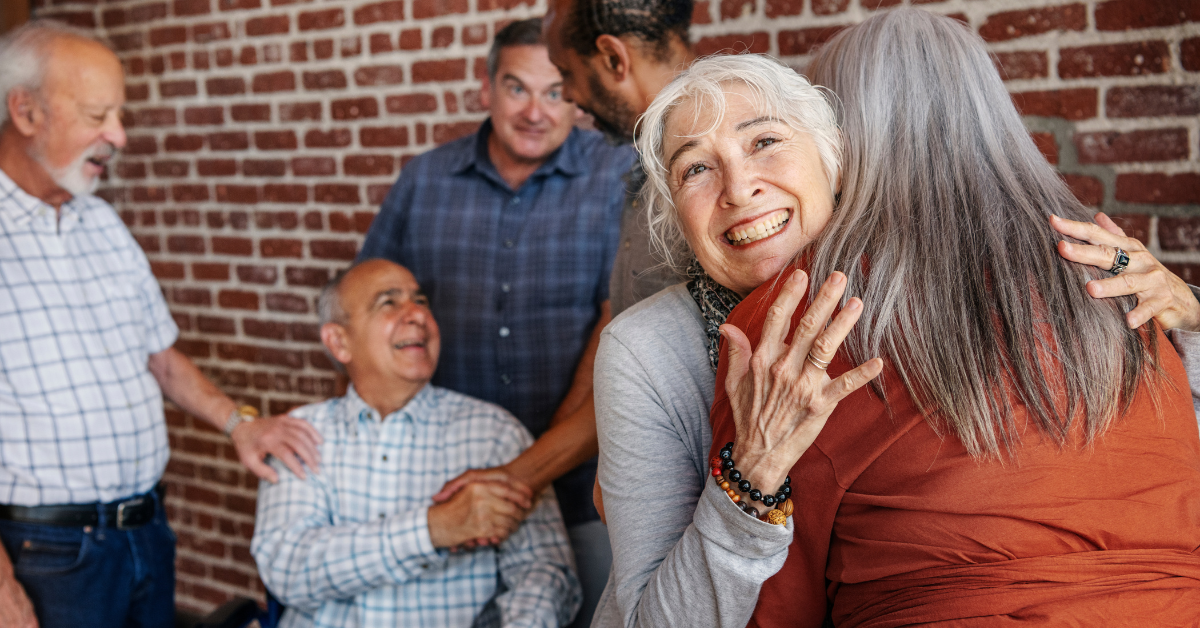 seniors doing friends in senior living