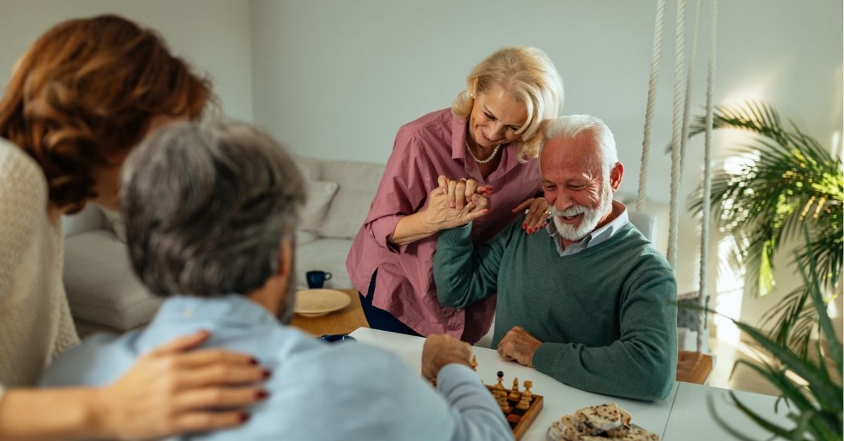 older people in senior living