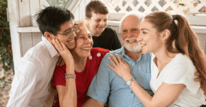 seniors with family