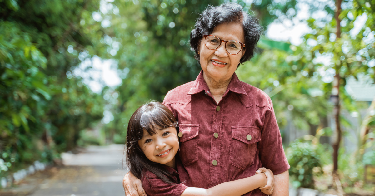 child and grandmother